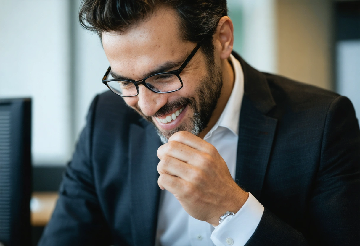 Professional adjusting clear aligners in a well-lit office