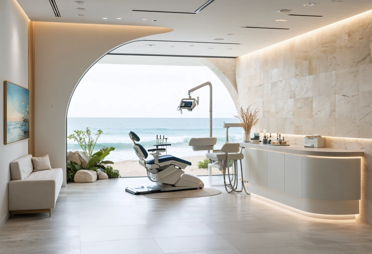 cinematic-wide-hero-image-of-a-gO6wSb Modern dental office with a calming coastal-inspired interior design